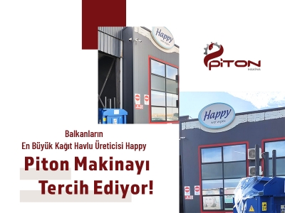 HAPPY, THE LARGEST PAPER MANUFACTURER OF THE BALKANS, PREFERRED THE PITON MACHINE!