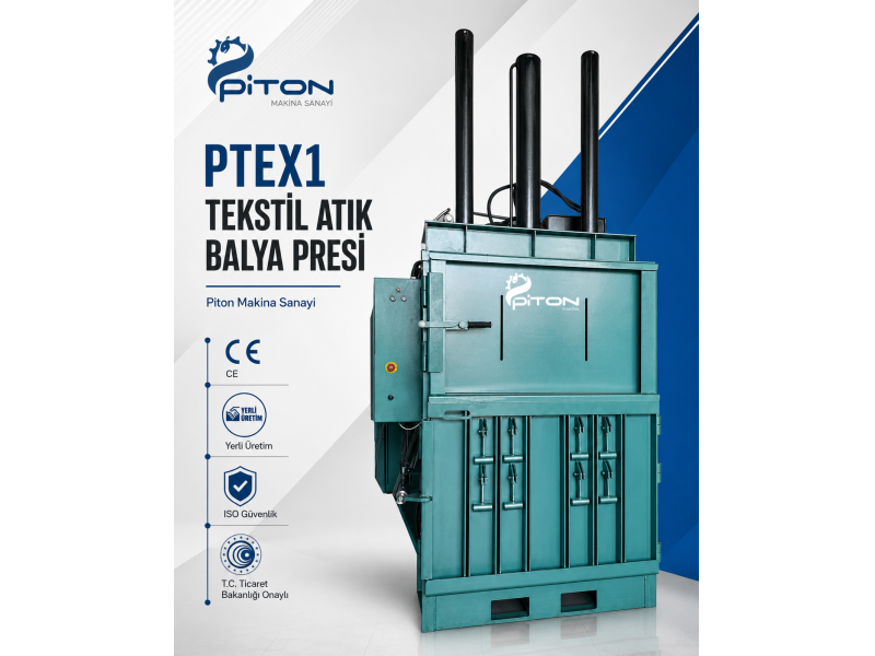 PTEX1 - Tekstil Atık Balya Presi